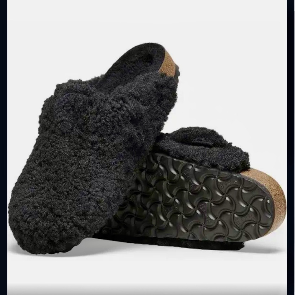 SHIPS FREE/NIB: Birkenstock Boston Big Buckle  Teddy Shearling Clogs